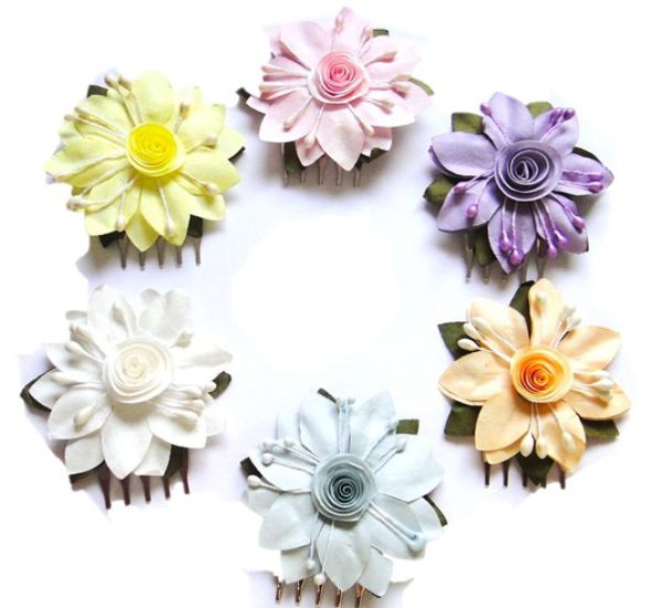 Diadem - Haargesteck - Haarkamm mit Blume